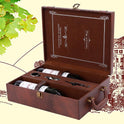 Creative Wine Box Leather Gift Box Handmade Home Kitchen Bar Accessories Decor Lafite Wine Holder Wine Packaging Box Friend Gift