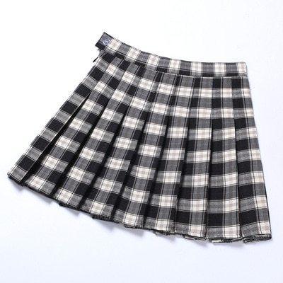Spring New European And American Fan AA High Waist Plaid Skirt British Wind College Wind And Play Short Skirt Skirt