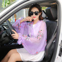 Korean embroidered chiffon sun protection clothing shawl