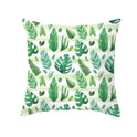 Green Plant Tassel Sofa Pillowcase