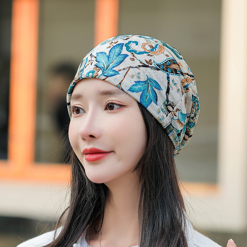 Baotou Silk Scarf Thin Air Conditioning Hat After Chemotherapy