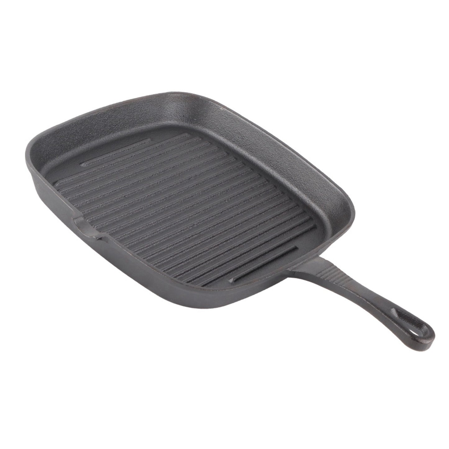 Cast Iron Steak Frying Pan Food Meals Gas Induction Cooker Cooking Pot Kitchen Cookware