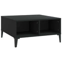 vidaXL Coffee Table Black 60x60x30 cm Engineered Wood