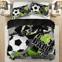 Fashion Down Quilt Cover Suit Football Printed Bedding Soft And Comfortable Suitable For Bedroom