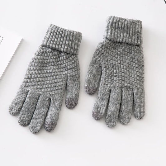 Split-Finger Cycling Warm Knitted Gloves