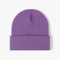 Autumn And Winter Light Board Warm Thickened Double-layer Simplicity Women's Knitted Hat