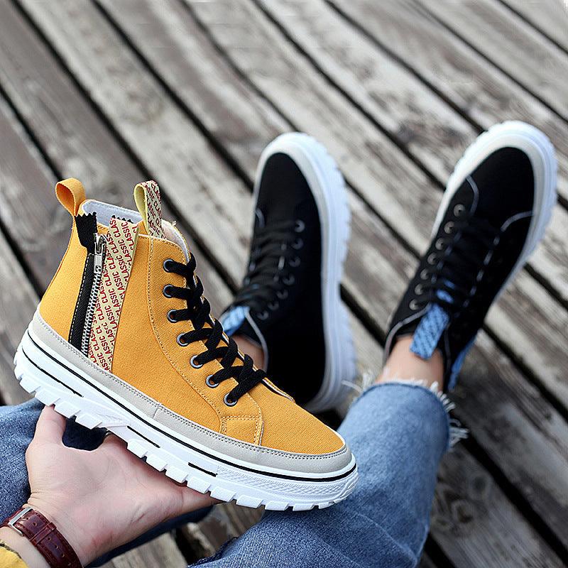 Men's high-top canvas Martin boots