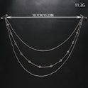 Multi-layer Backless Back Chain Women's Diamond-embedded Simple Body Chains