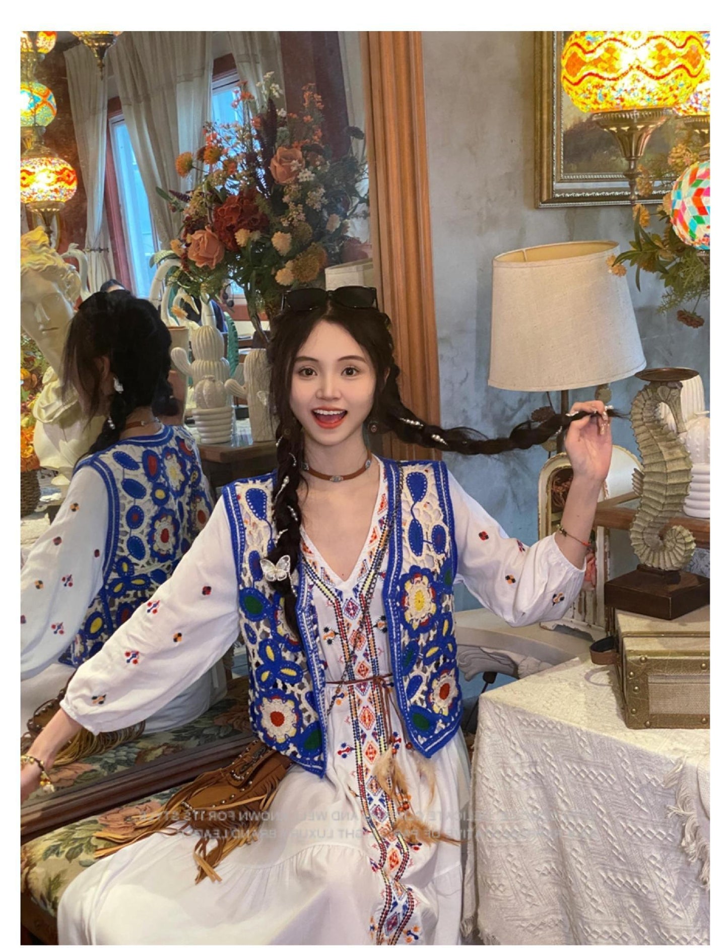 Women's Summer Vacation Vintage Crocheted Hollow Knitted Vest