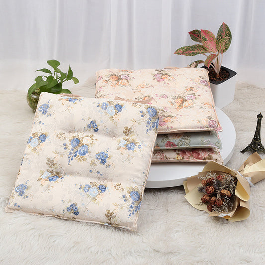 Household Pastoral Transfer Printing Flower Belt Binding Cushion