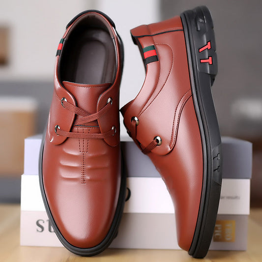 Soft Leather Casual Round Toe Leather Shoes