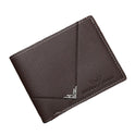 Men's Simplicity Fashion Multi-card-slot Lychee Pattern Short Wallet