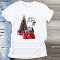 Christmas Short-sleeved Round Neck Girlfriends Outfit