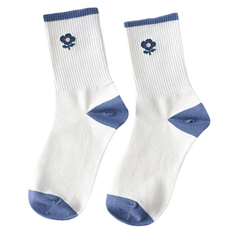 Women's Cute Cartoon Bear Thin Mid-calf Length Socks