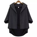 Ladies Fashion Woolen Three-quarter Sleeve Jacket