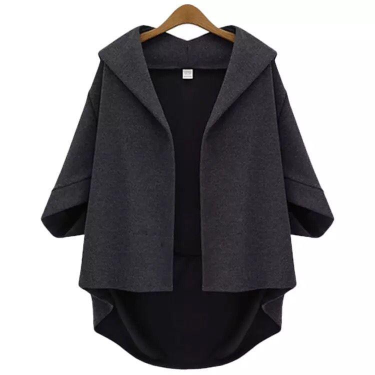 Ladies Fashion Woolen Three-quarter Sleeve Jacket