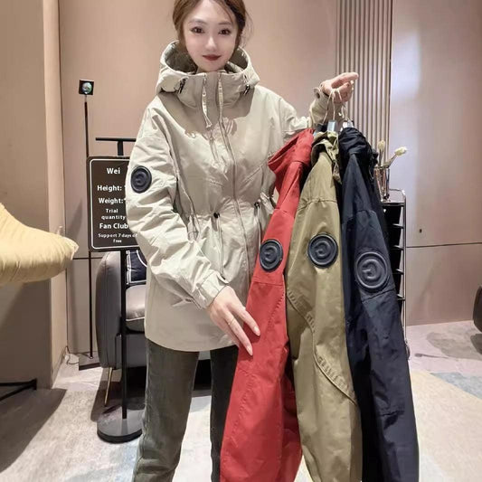 Casual Mid-length Outdoor Jacket Coat