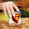 Skull Skull Double Transparent Glass