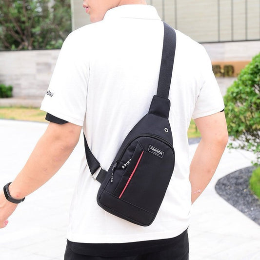 Nylon Zipper Chest Bag With Large Edition