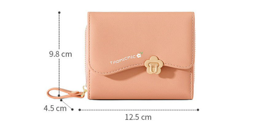 Flower Short European And American Ladies Wallet Fashion Design