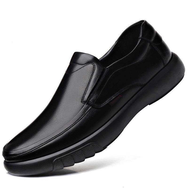 Spring and autumn casual men's leather shoes soft sole