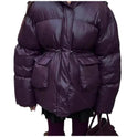 Women's Zipper Waist-tight Cotton-padded Jacket