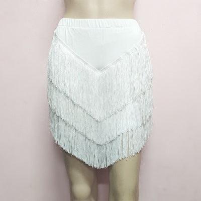 Women's SkirtLatin Dance Tassel Skirt For Women's Adult Short Skirt