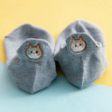 Socks Women's Socks Low Top Shallow Mouth Cotton Cute Japanese Style Cartoon Three-dimensional Heel Cat Boat Socks Spring And Summer Isn Fashion