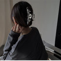 Niche Design Irregular Liquid Metal Barrettes Female Head Shark Clip