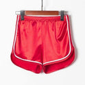 All-match Glossy Elastic High Waist Sports Shorts