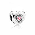 Princess Heart Big Hole Beads Color Retaining Diamond Heart Bracelet Accessories