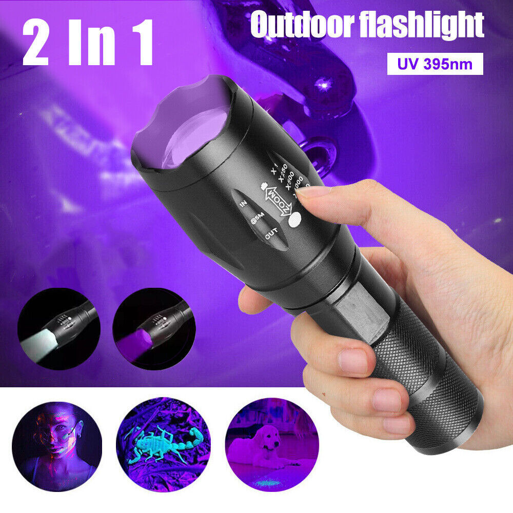 2 Modes UV 395nm Ultraviolet LED Flashlight White Torch Inspection Dual Light UK  The UK Does Not Include VAT, Which Needs To Be Borne By Oneself. Please Consider Carefully Before Placing An Order