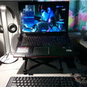 Lifting And Foldable Portable Desktop Computer Stand