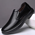Spring and autumn casual men's leather shoes soft sole