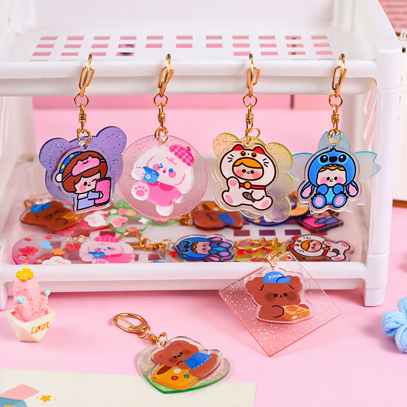 Acrylic  Guka Lovely Key Chain Pendant