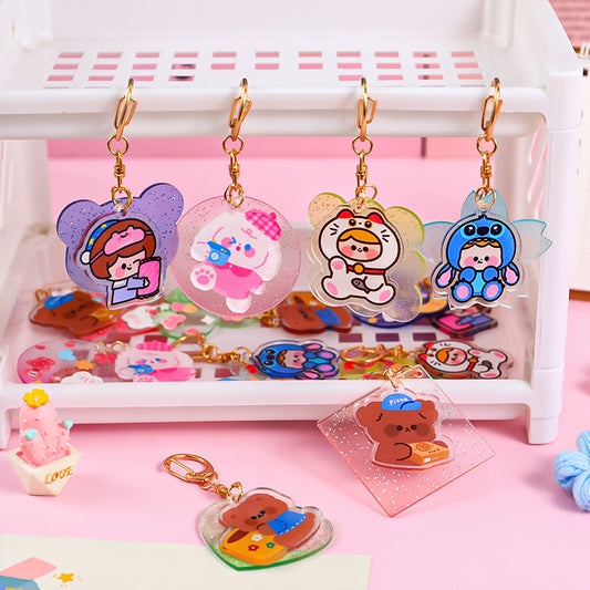 Acrylic  Guka Lovely Key Chain Pendant