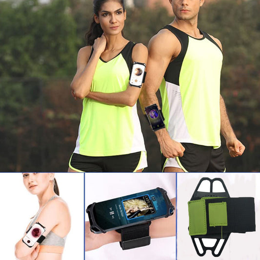 Removable Silicone Mobile Phone Armband Wrist Bag Multifunctional Arm Sleeve