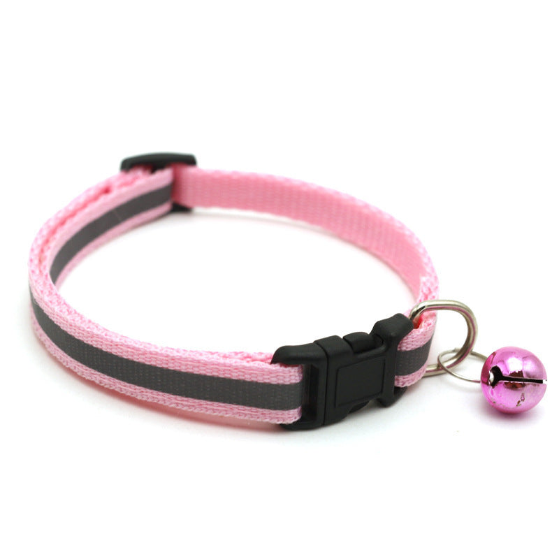 Reflective Patch Bell Cat Pet Collar