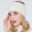 Knitted Hairband Ladies Air Top Ponytail
