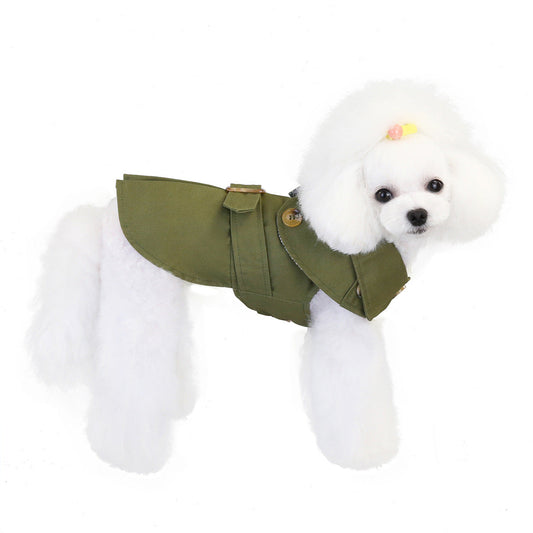 Three-color Windbreaker, Fashionable And Trendy Dog Clothes, Suitable For Autumn And Winter, For Small Dogs Such As Teddy And Bear