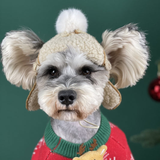 Dog Accessories Warm Pet Supplies Schnauzer Teddy Hat