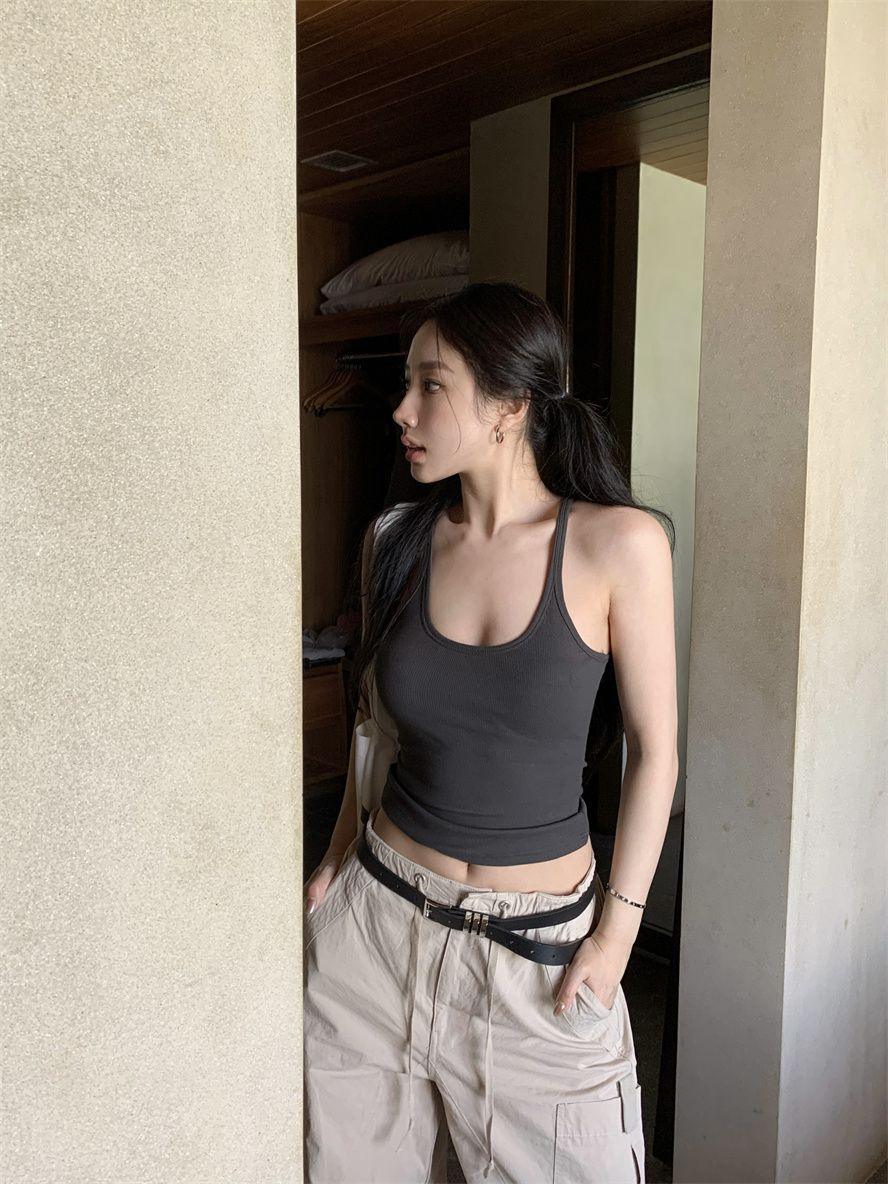 Retro Design Hot Girl Inner Wear Outer Wear Top