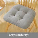 Cotton And Linen Chair Cushion Thickened Non-slip Corduroy Pearl