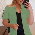 Solid Color Short Sleeve Small Suit Jacket Professional Casual All-matching