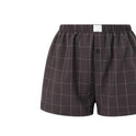 Women's Casual Plaid Cotton Arrow Pants Loose Four-corner Button Shorts