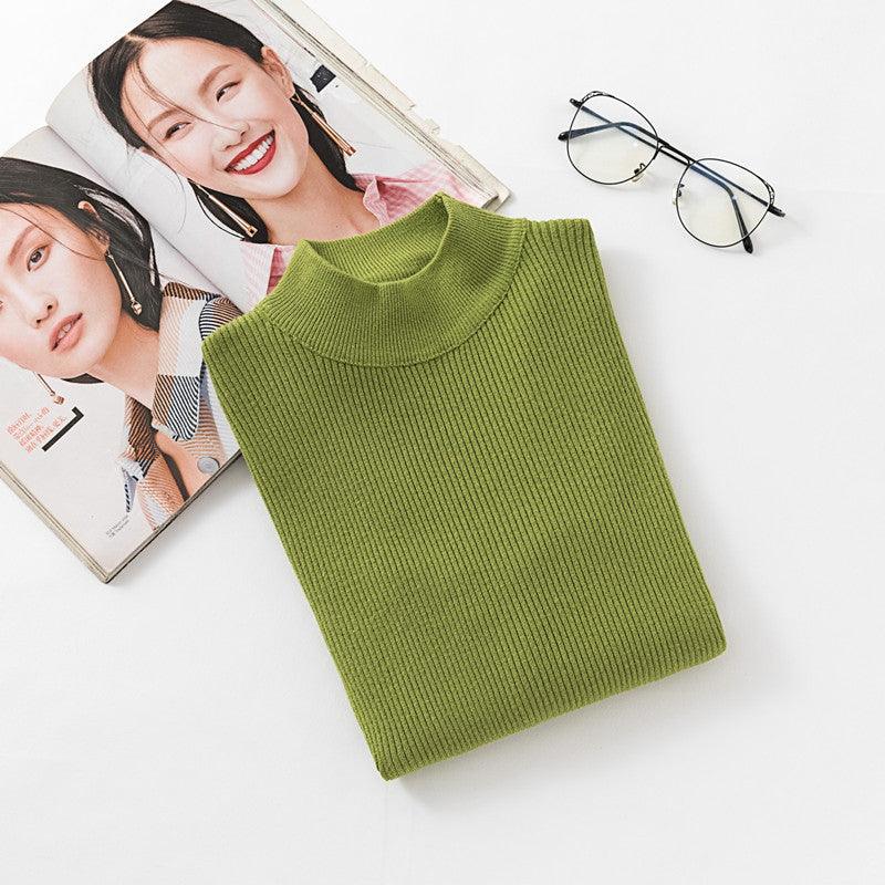 The New Fashion All-match Slim Knitted Top Trendy