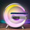 3in1 Smart G Lamp Bluetooth Speaker Wireless Charger RGB Alarm Clock Night Light