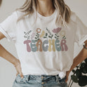 Sweet Cute Letters T-shirt Loose Round Neck