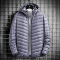 Men's Hooded Cotton Jacket Short Lightweight Cotton Coat