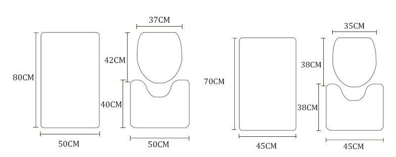 Simple Geometric Shower Curtain Bathroom Polyester Waterproof Shower